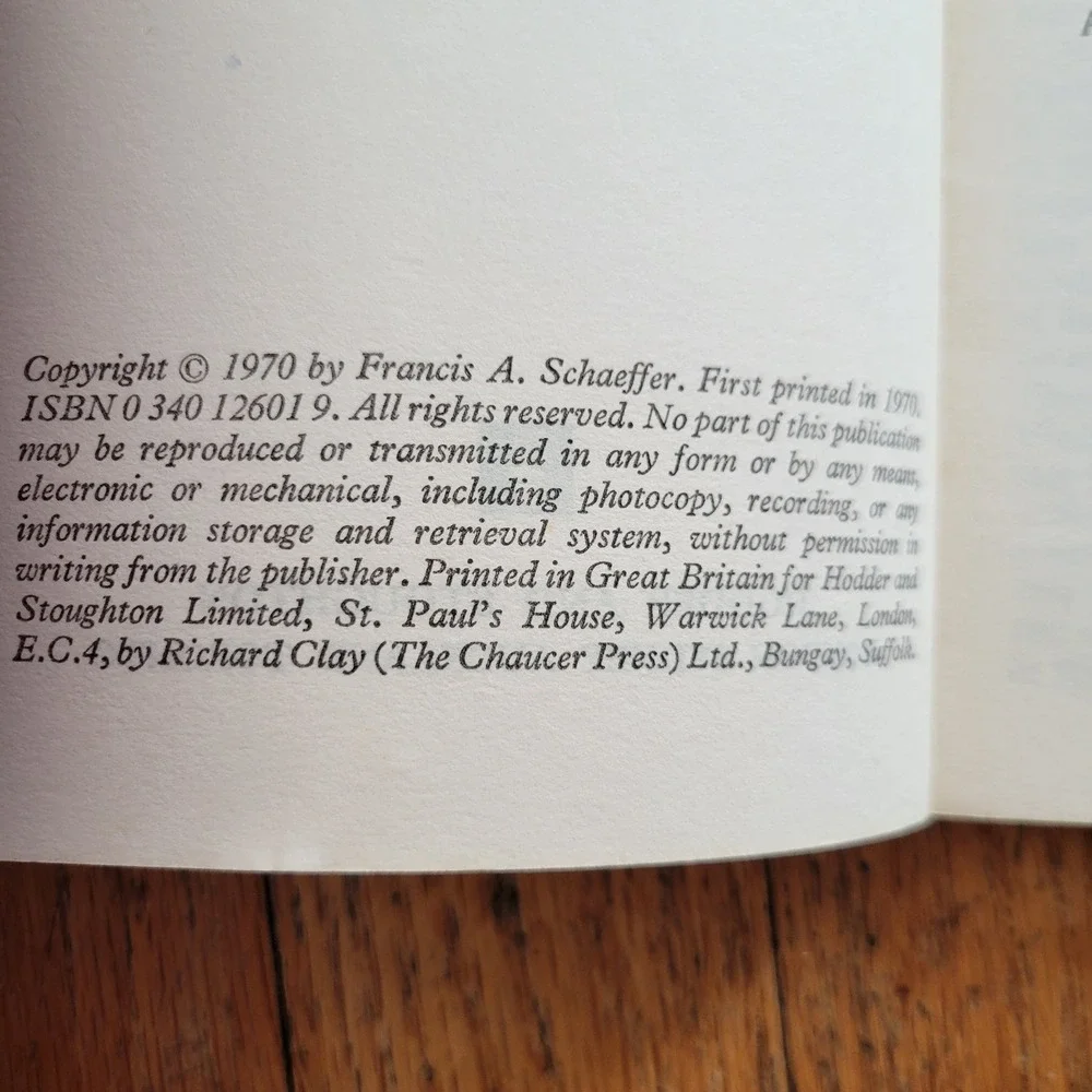 3 Francis Schaeffer A Christian Manifesto Pollution‎ Death of Man Joshua Books